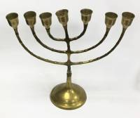 Подсвечник семирожковый, бронза (сост. на фото)