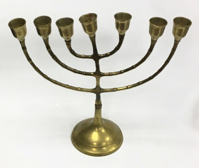 Подсвечник семирожковый, бронза (сост. на фото)