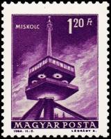 (1964-023) Марка Венгрия "Телевизионная Башня, Мишкольц"    Почтовые и телекоммуникационные системы 