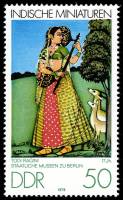 (1979-035) Марка Германия (ГДР) "Рагини Тоди (17 век)"    Индийские миниатюры III Θ