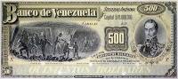 (№1890P-S264p) Банкнота Венесуэла 1890 год "500 Boliacute;vares"