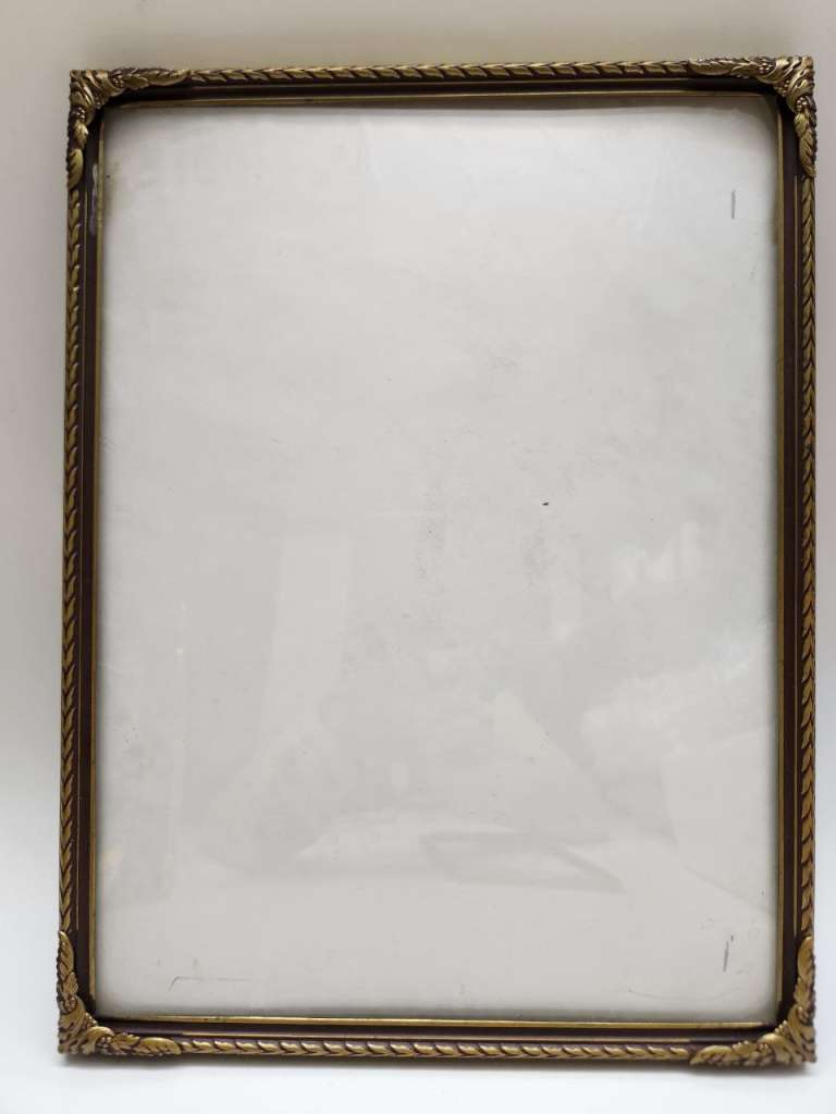 Рамки для фото картин металл 3 штуки золотая с голубыми синими камнями брнзовая и разборная