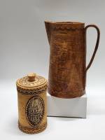  Кувшин и банка для хранения Омск береста