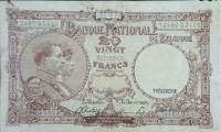 (№1944P-111a.18) Банкнота Бельгия 1944 год "20 Francs"