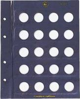 Лист MBLEU50CT, в альбом  VISTA, для монет 50 евроцентов, на 20 ячеек. Производство "Leuchtturm", #3