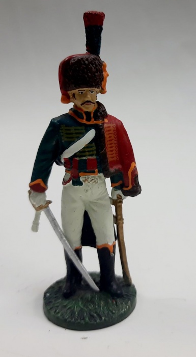 Оловянный солдатик &quot;Рядовой полка конных егерей, 1810 г.&quot;