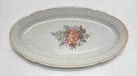 Селёдочница блюдо овальное, цветы, СССР