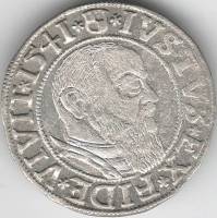 (1541) Монета Германия (Пруссия) 1541 год 1 грош "Альбрехт Бранденбургский"  Серебро Ag 500  XF