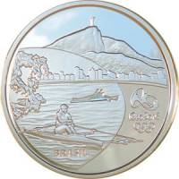  Монета Бразилия 2014 год 50     Биметалл (Серебро - Ниобиум)  UNC