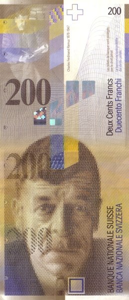 () Банкнота Швейцария 2002 год 200  &quot;&quot;   UNC