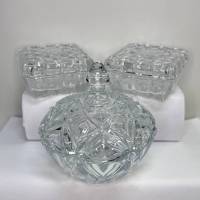 Шкатулки хрустальные для украшений СССР 3 штуки