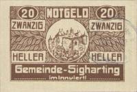 (№1920) Банкнота Австрия 1920 год "20 Heller"