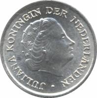 () Монета Ниделандские Антильские острова 1954 год 110  ""   Биметалл (Серебро - Ниобиум)  UNC