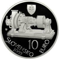 (№2009km108) Монета Словакия 2009 год 10 Euro (150-й летию. рождение Аурел Стодола)