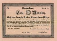 (№1849P-A103b) Банкнота Австрия 1849 год "25 Gulden"