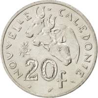 (№1972km12) Монета Новая Каледония 1972 год 20 Francs