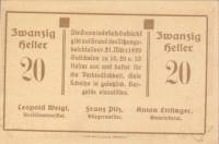 (№1920) Банкнота Австрия 1920 год "20 Heller"