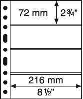 Лист GRANDE 4C на 4 банкноты. Упаковка (5 шт.). Leuchtturm, #316329