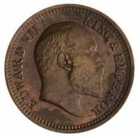 (№1903km499) Монета Индия 1903 год frac12; Pice