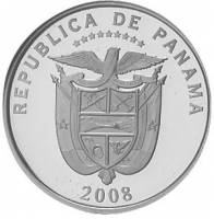 () Монета Панама 2008 год 14  ""   Медь-Никель  UNC