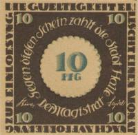 (№1921) Банкнота Германия 1921 год "10 Pfennig"