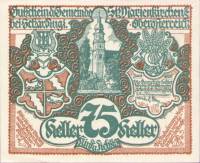 (№1920) Банкнота Австрия 1920 год "75 Heller"