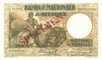 (№1927P-100s) Банкнота Бельгия 1927 год "50 Francs"