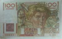 (№1946P-128a.3) Банкнота Франция 1946 год "100 Francs" (Подписи: P)