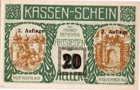 (№1920) Банкнота Австрия 1920 год "20 Heller"
