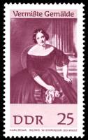 (1967-045) Марка Германия (ГДР) "Портрет"    Пропавшие картины III Θ