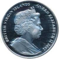 () Монета Британские Виргинские острова 2002 год 10 долларов ""   PROOF