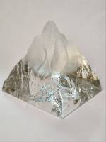 Сувенир Гора Заснеженная вершина 6х5,5 см, хрусталь, Австрия, новый