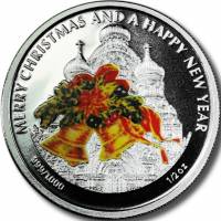(№2011km1007) Монета Либерия 2011 год 2 Dollars (Колокола)