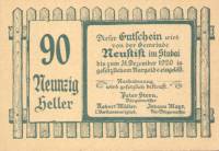 (№1920) Банкнота Австрия 1920 год "90 Heller"