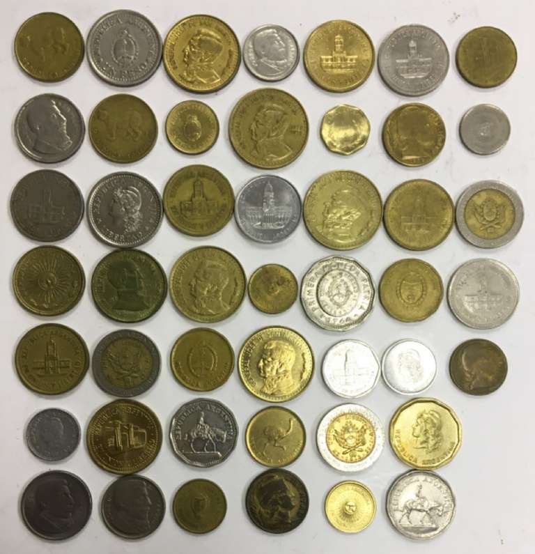 Набор монет Аргентина, разные, 47 шт. (сост. на фото)