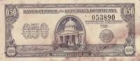 (№1961P-90a) Банкнота Доминиканская Республика 1961 год "50 Centavos Oro"