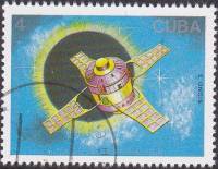 (1988-027) Марка Куба "Зонд Сигно-3"    День космонавтики III Θ