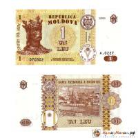 (,) Банкнота Молдова 2006 год 1 лей "Стефан III Великий"   UNC
