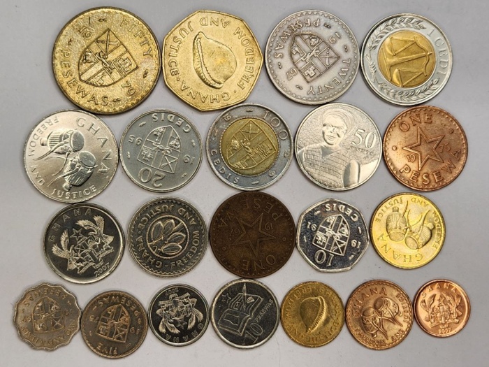 Набор монет Гана 21 штука