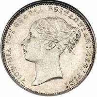 () Монета Великобритания 1867 год 6000  ""   Биметалл (Серебро - Ниобиум)  AU