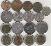 17 монет Набор СССР и Россия  БРАКИ НЕПРОЧЕКАН РАСКОЛ НАПЛЫВ СДВИГ ЗАКУС  XF