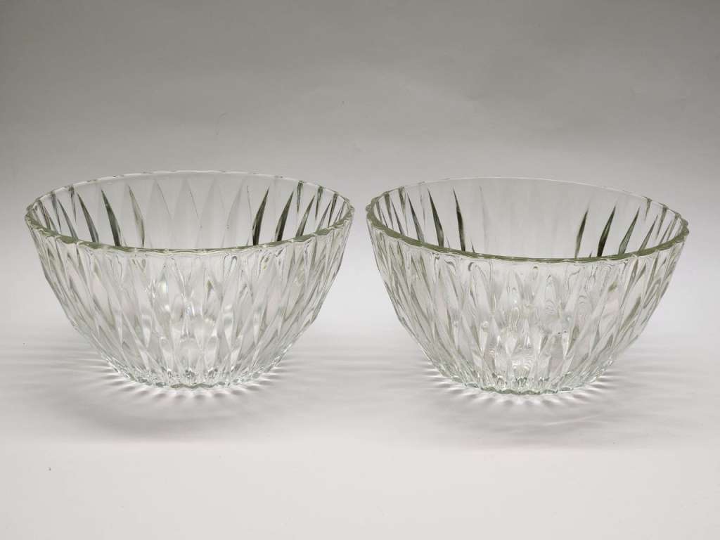 Салатники 4 штуки стекло СССР винтаж большие глубокие