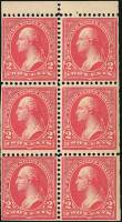 Лист марок США 1900 год "17321799 Джордж Вашингтон первый президент США", Гашеный