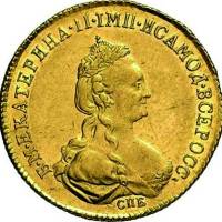 (1780, СПБ) Монета Россия-Финдяндия 1780 год 10 рублей  Тип 1 Золото Au 917  UNC