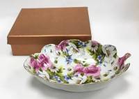 Конфетница, фарфор, в коробке, новая (сост. на фото)