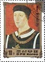 (1984-104) Марка Северная Корея "Генрих VI, Англия"   Портреты правителей Европы III O