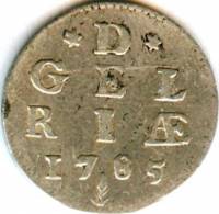 (№1785km80 (dubelle stuyver -пам)) Монета Нидерланды 1785 год 2 Stuiver (dubelle stuyver -пам)