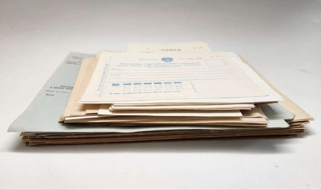 Почтовые квитанции СССР незапоненные (много)