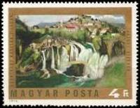 (1973-049) Марка Венгрия "Водопад в яйце"    Картины Тивадара Костка Чонтвари III O