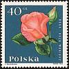(1964-085) Марка Польша "Дальний Восток (Рис.18х33мм.)"   Садовые цветы I Θ